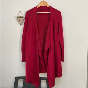 Talbots Red Knit Cardigan
